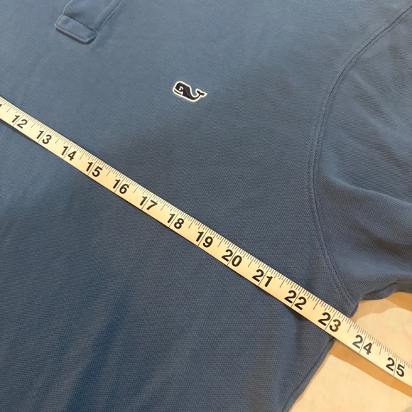 Lot of 2 Vineyard Vines Mens Large Blue White Short Sleeve Polo Shirt Whale Logo - Picture 9 of 12